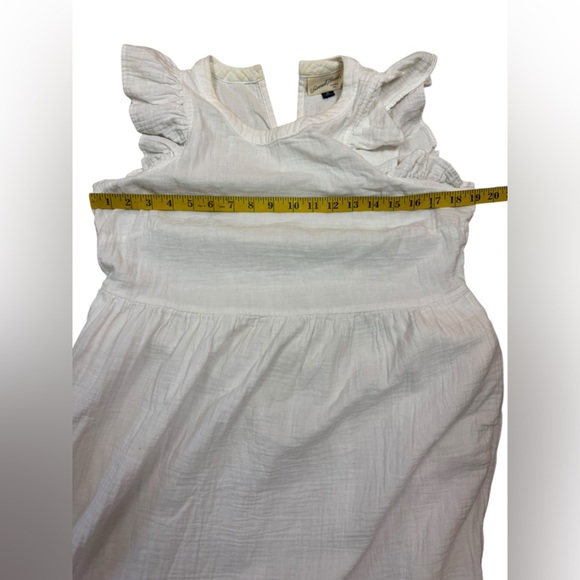 Universal Thread Cream 100% Cotton Long Sleeve Dress Size Medium - Picture 17 of 17